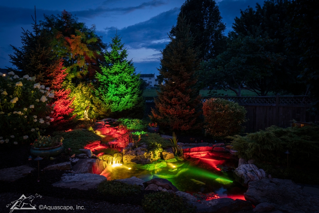 Water Feature with color changing lights